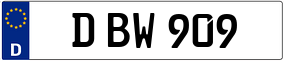 Trailer License Plate